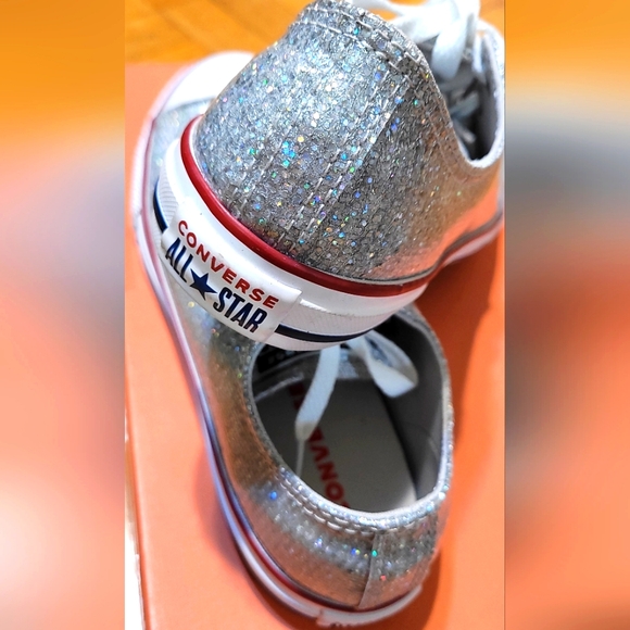 New❣️ Converse Chuck Taylor All Star Sport Sparkle Low Top Sneaker Junior sz 6